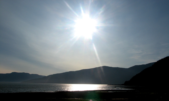 Sunset in the Nass Valley